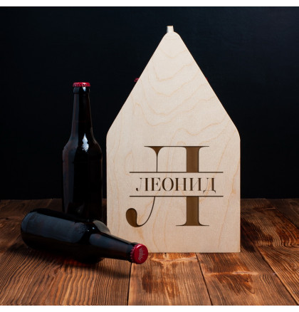 Ящик для пива "Инициал" персонализированный, фото 4, цена 1040 грн
